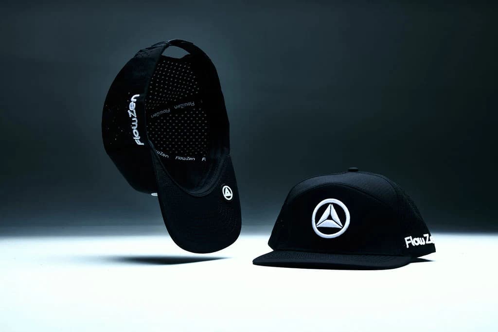 FlowZen flat bill snapback front view